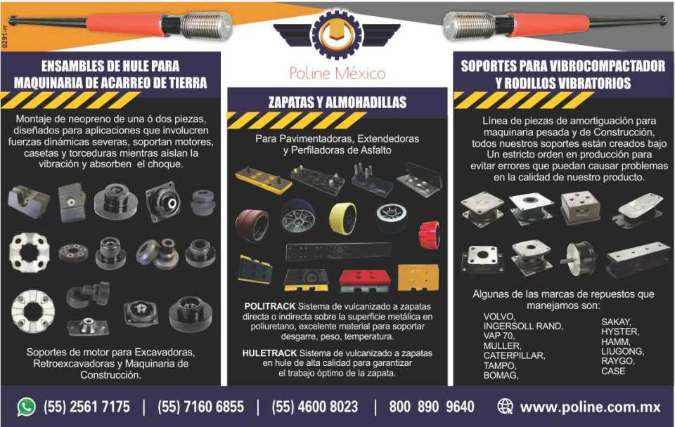 Ensamble de hule para maquinaria de acarreo de tierra, piezas de poliuretano, refacciones para martillos hidraulicos, soportes de motor para excavadoras, retroexcavadoras y maquinaria de construccion