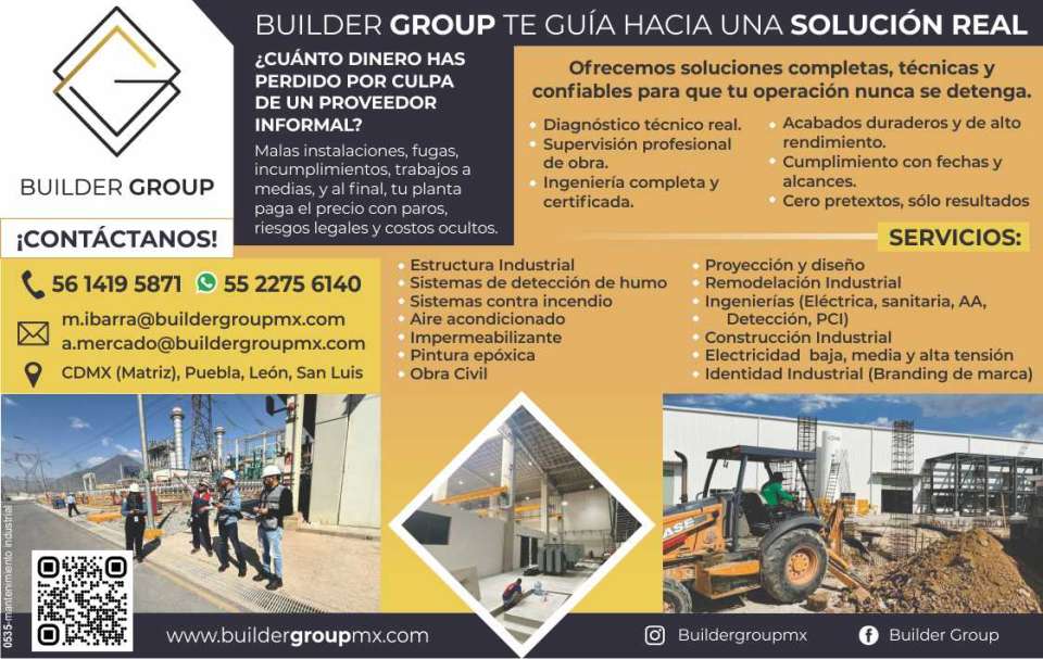 Builder Group guides you toward a real solution Real technical diagnosis, Professional construction supervision, Complete and certified engineering, Durable and high-performance finishes, Maintenance. Builder Group guides you toward a real solution Real technical diagnosis, Professional construction supervision, Complete and certified engineering, Durable and high-performance finishes, Maintenance.