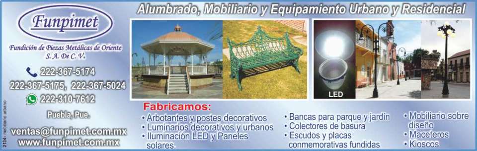 Foundry of metal parts, we manufacture flying buttresses, decorative posts, decorative and urban lighting fixtures, benches for parks and gardens, garbage collectors, shields and plates Foundry of metal parts, we manufacture flying buttresses, decorative posts, decorative and urban lighting fixtures, benches for parks and gardens, garbage collectors, shields and plates