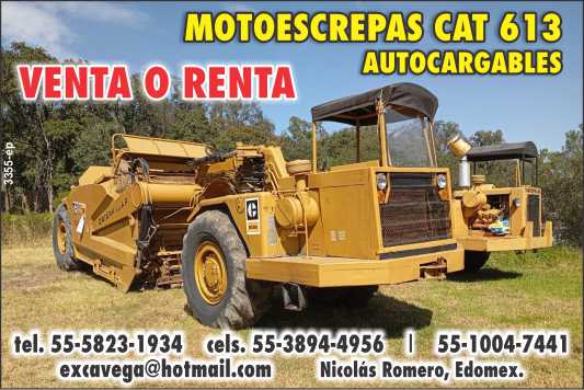 CAT - 613 self-loading scrapers For sale or rent.. CAT - 613 self-loading scrapers For sale or rent..