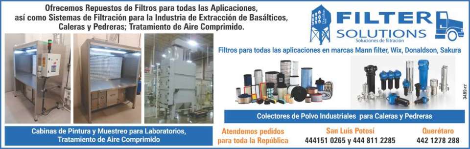 Filtration systems for the basalt extraction industry, lime kilns and quarries, compressed air treatment Filtration systems for the basalt extraction industry, lime kilns and quarries, compressed air treatment