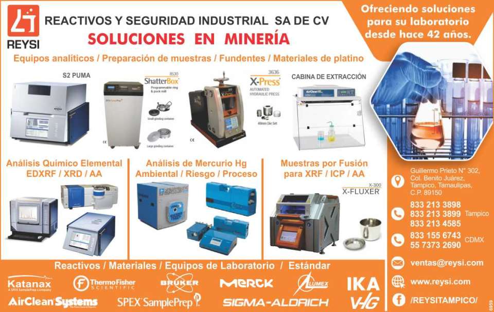 Laboratory equipment, mining solutions. Sample preparation, grinding, pressing, beads and flux Laboratory equipment, mining solutions. Sample preparation, grinding, pressing, beads and flux