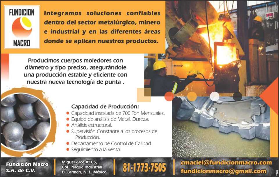 We offer technical and wear engineering solutions for the metallurgical, mining and industrial sectors, producing grinding balls for the needs of each client. We offer technical and wear engineering solutions for the metallurgical, mining and industrial sectors, producing grinding balls for the needs of each client.