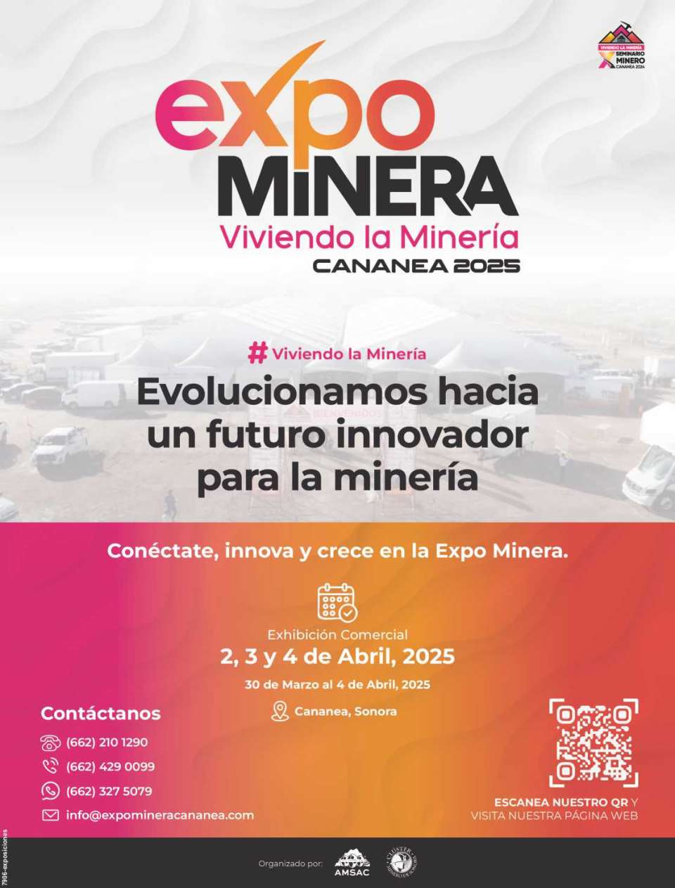 X Seminario Minero Cananea AMSAC, en Parque Tamosura Cananea, Sonora, del 24 al 26 de Abril 2024.