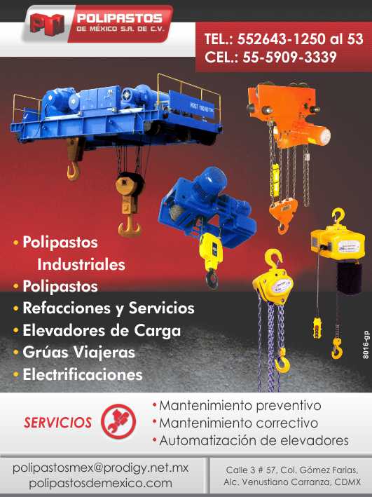 Hoists, spare parts and services, cargo lifts, traveling cranes, electrification. Hoists, spare parts and services, cargo lifts, traveling cranes, electrification.