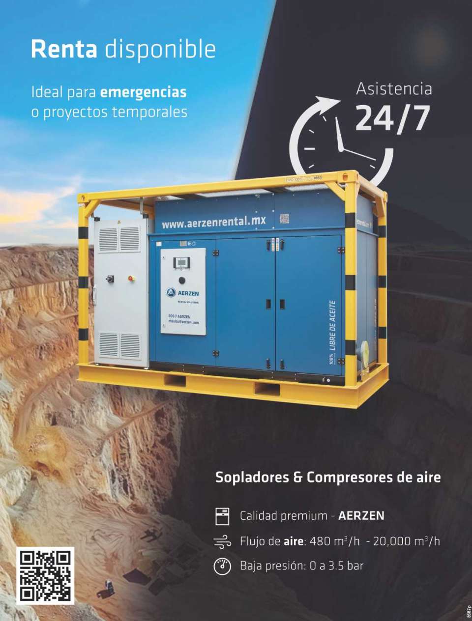 Temporary rental of Air Compressors and Blowers. Air Flow: 480m3/h-20,000 m3/h. Low Pressure: 0 to 3.5 bar. 24/7 Assistance, Premium Quality. Low noise level, Consulting. Temporary rental of Air Compressors and Blowers. Air Flow: 480m3/h-20,000 m3/h. Low Pressure: 0 to 3.5 bar. 24/7 Assistance, Premium Quality. Low noise level, Consulting.